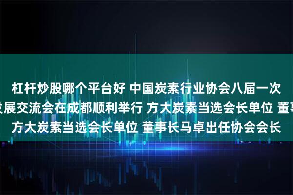 杠杆炒股哪个平台好 中国炭素行业协会八届一次会员大会暨炭素行业发展交流会在成都顺利举行 方大炭素当选会长单位 董事长马卓出任协会会长